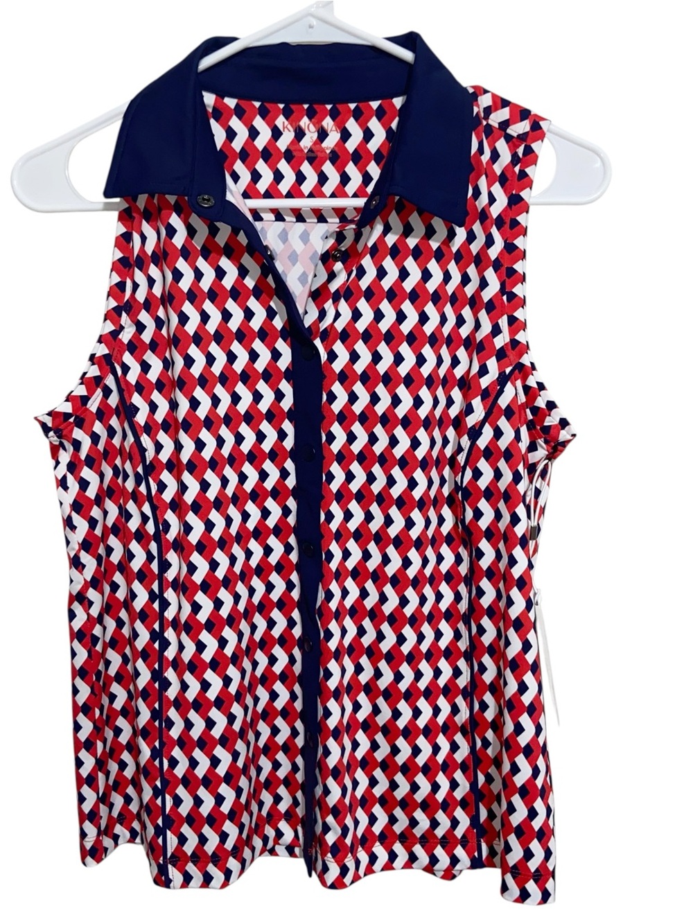 Kinona Top Womens Small Dew Sweeper Sleeveless Shirt Golf Tennis Golfing UPF